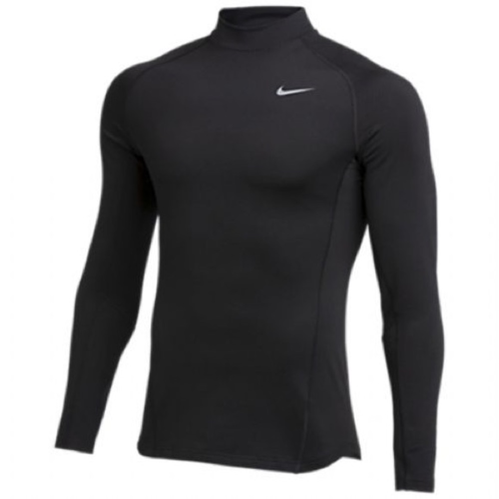 NWT Nike Team Therma Dri-Fit Mock Neck Long Sleeve Base Layer - Black - Men’s M